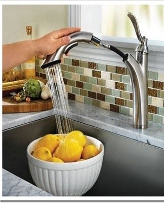 faucet in the kitchen