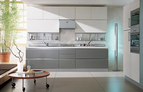 gray kitchen