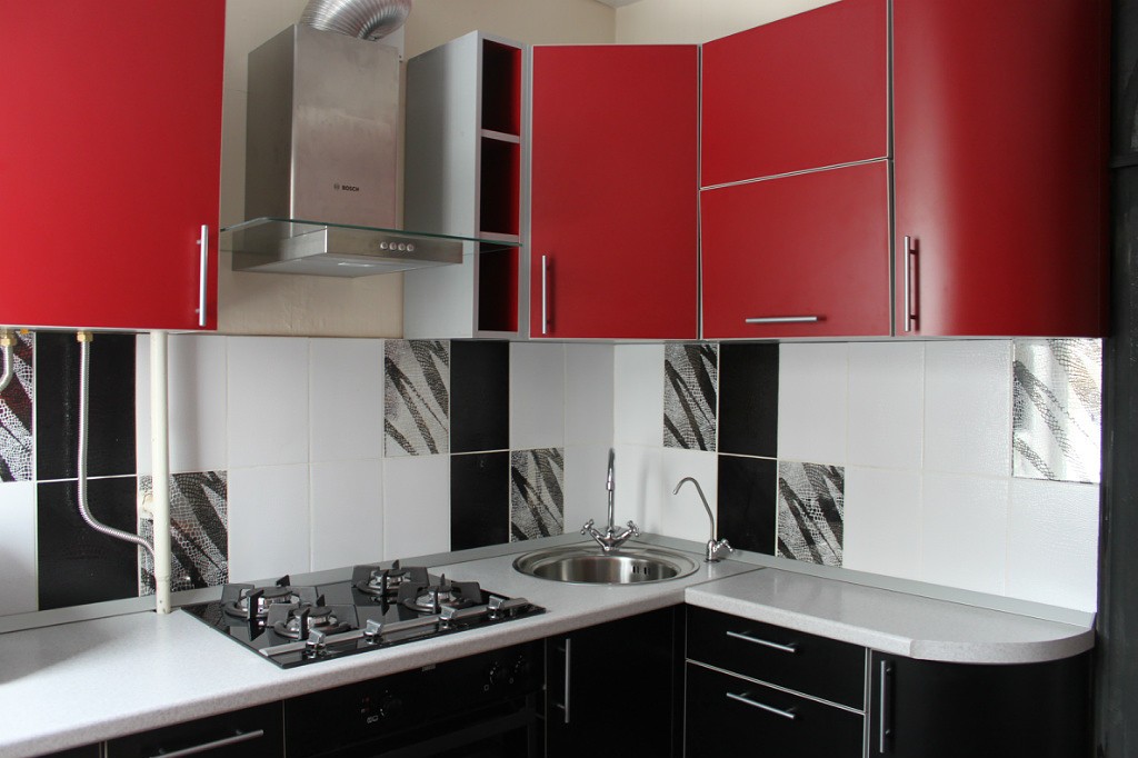 red kitchen