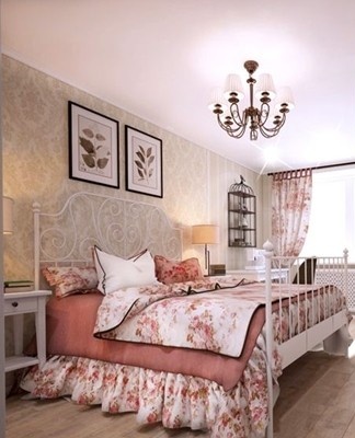 For finishing the ceiling in Provence, whitewash, wooden panels are used.