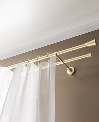 The details of the ties are adapted to the types of brackets so that the curtains can be easily removed for washing.