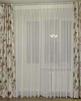 Tulle with an unusual texture looks very expressive.