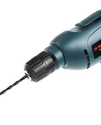 With a drill it is easy to make holes in any type of material.