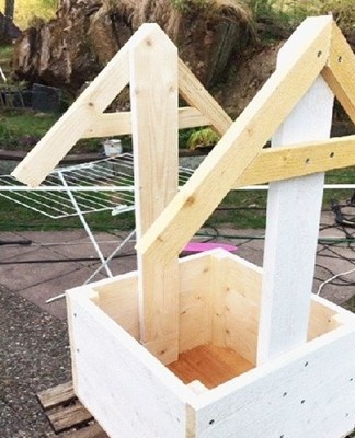 The walls of the frame are interconnected by the method of sawing, self-tapping screws or corners.