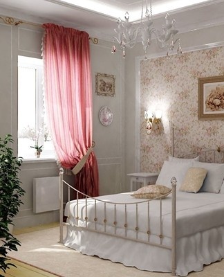 Light tones of Provence are able to visually expand the space.