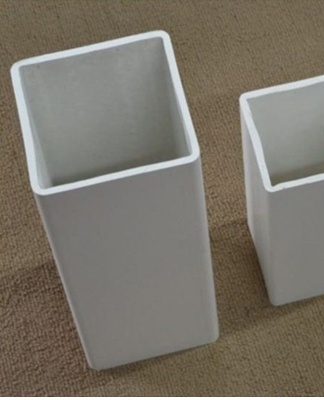 The only difference is that square PVC pipes are easier to install.