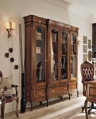 You can select a working area in the bedroom with bookcases or shelves, a desk.