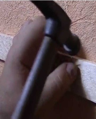 It is worth attaching a decorative canvas directly to the rail.