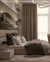 Ideas for decorating a bedroom design in beige tones, rules for combining tones