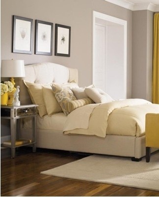 the combination looks laconic and helps to warm the room.