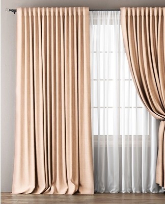 Thick curtains and classic curtains are considered a good solution for free rooms.