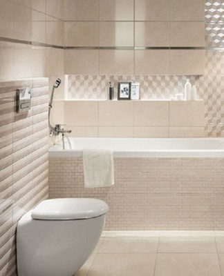 When decorating a room, special attention is paid to tiling.