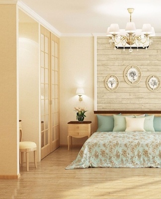 The traditional flooring materials in Provence were wooden planks and stone.