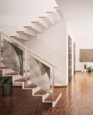 This type is similar to the bolt design, but the steps are not attached to each other, but to the rods.