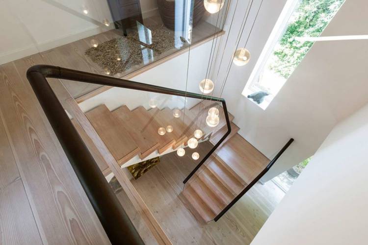 glass staircase
