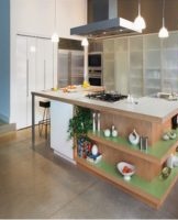 Design and design options for a kitchen with an island, the rules for creating a competent layout