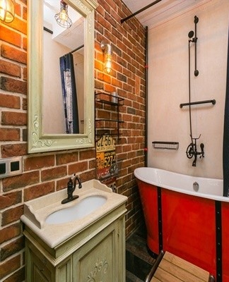 For the loft style, the furniture is selected with the greatest care.