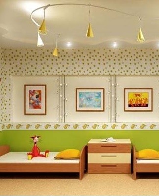 Requirements and principles of organizing lighting in a children's room, types of lamps