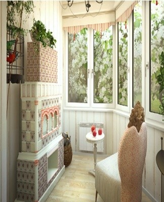 There is often not enough space on the balcony to place a full set of furniture.