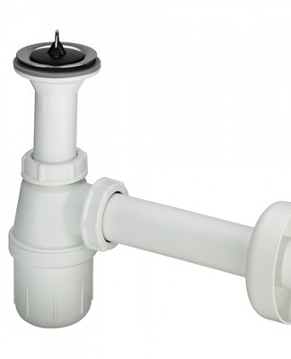 The threaded connection allows you to periodically clean the lower compartment of debris.