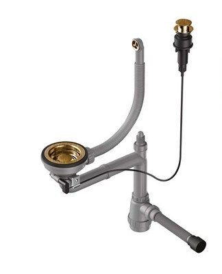 The device with a check valve is installed when the washing machine is connected.