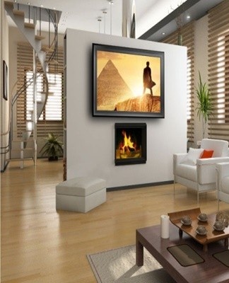 In this case, we are talking about an electric fireplace, which occupies one of the main places in the interior of the room.