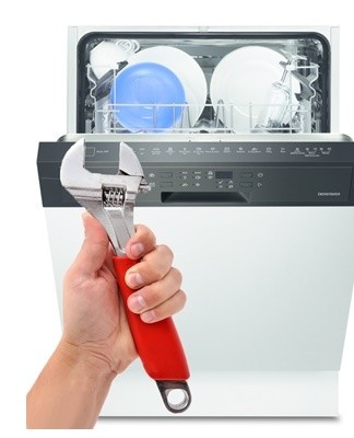 If the dishwasher is not equipped with a protective tray, some reason will cause water to leak onto the floor.