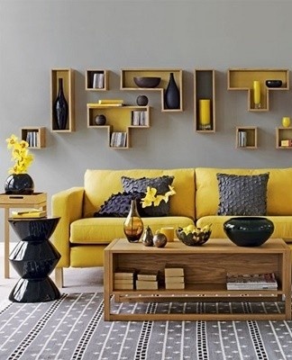 Yellow is able not only to emphasize individual objects, but also to create a summer atmosphere.