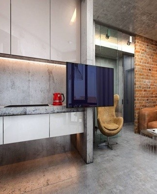 In a small kitchen, it is advisable to rearrange, remove one of the walls, combine the kitchen with the living room or bedroom.