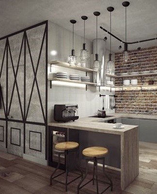 Furniture can be modern or antique. The loft allows for a mix of styles - new and old.