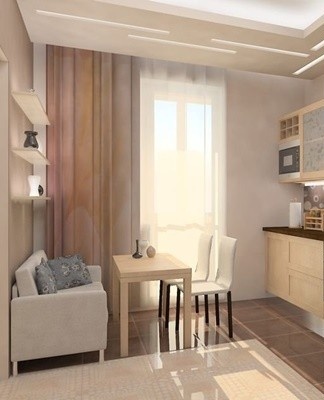 Shades of pastel colors can visually expand the room.