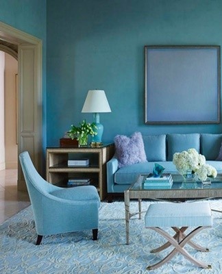 Features of turquoise color in the interior of the living room and shades, combinations and design