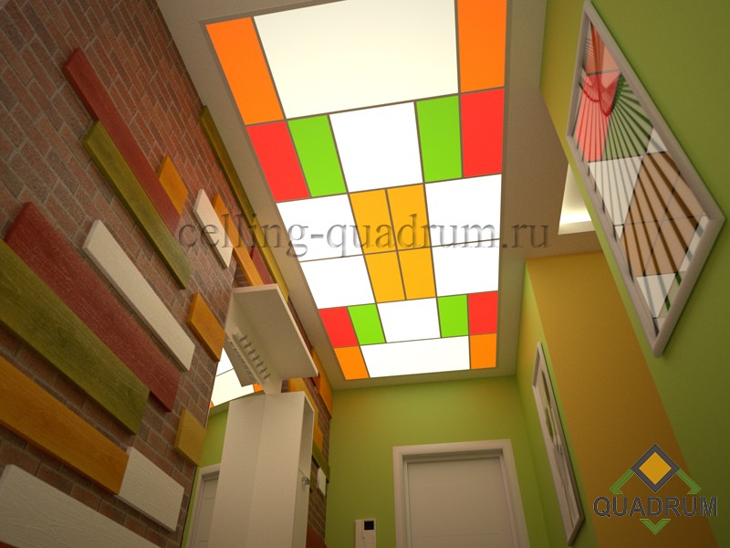 colored ceiling