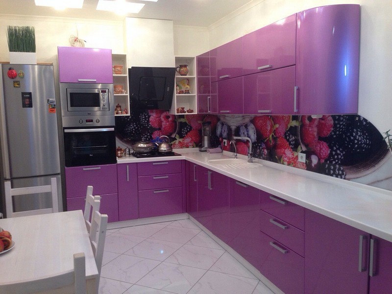 purple kitchen