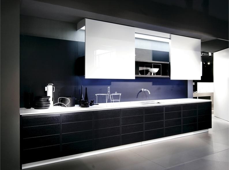 black kitchen