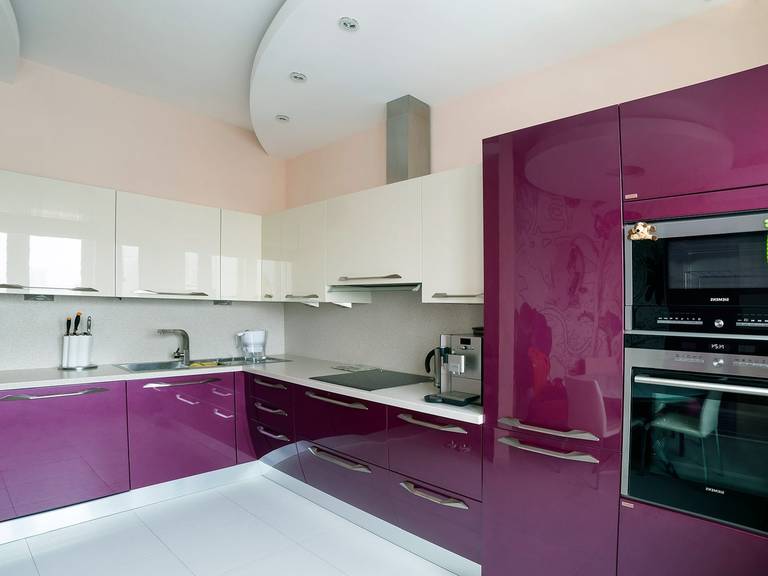 purple kitchen