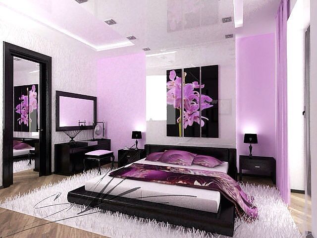 lilac bedroom