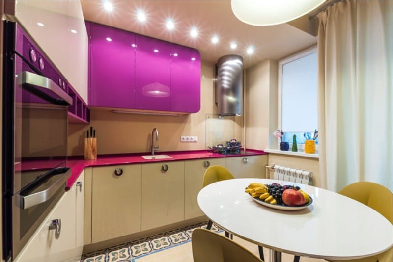 purple kitchen