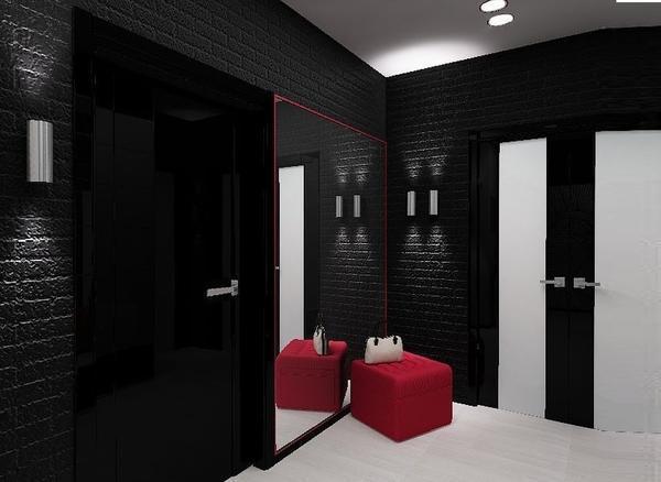 black hallway