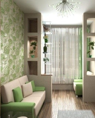 Shelves, shelves or cabinets can also serve as a partition.