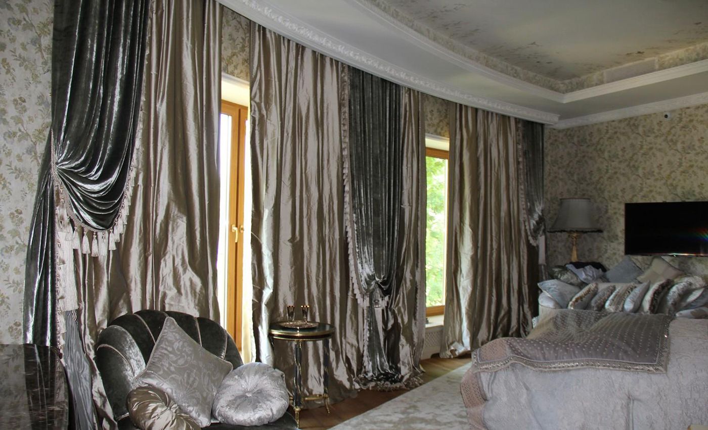 silk curtains