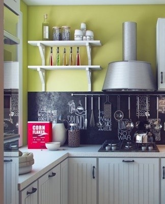 An inexpensive and profitable solution is a slate apron for the kitchen.