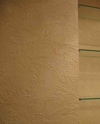 plaster in the bathroom