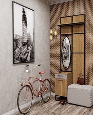 put a shelf on the floor in the form of a chest, on which you can "sit on the way".