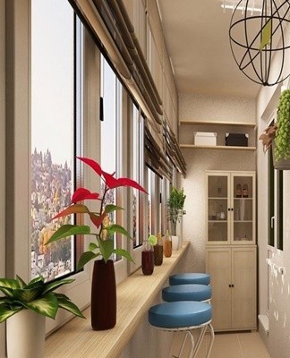 Decor is not a must, but a recommended element for a balcony.