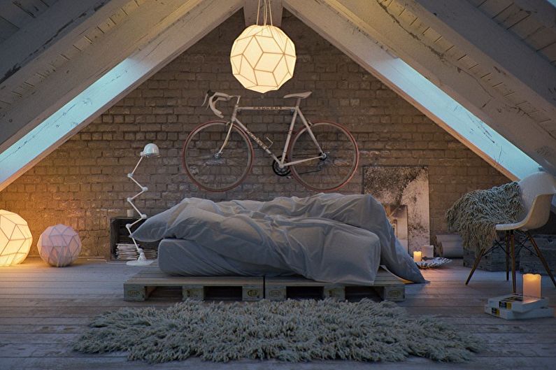 classic design attic rooms