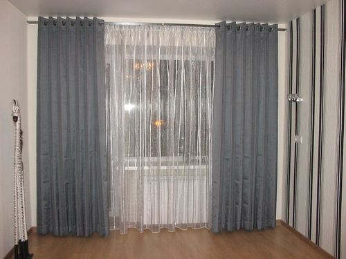 Curtains on the eyelets