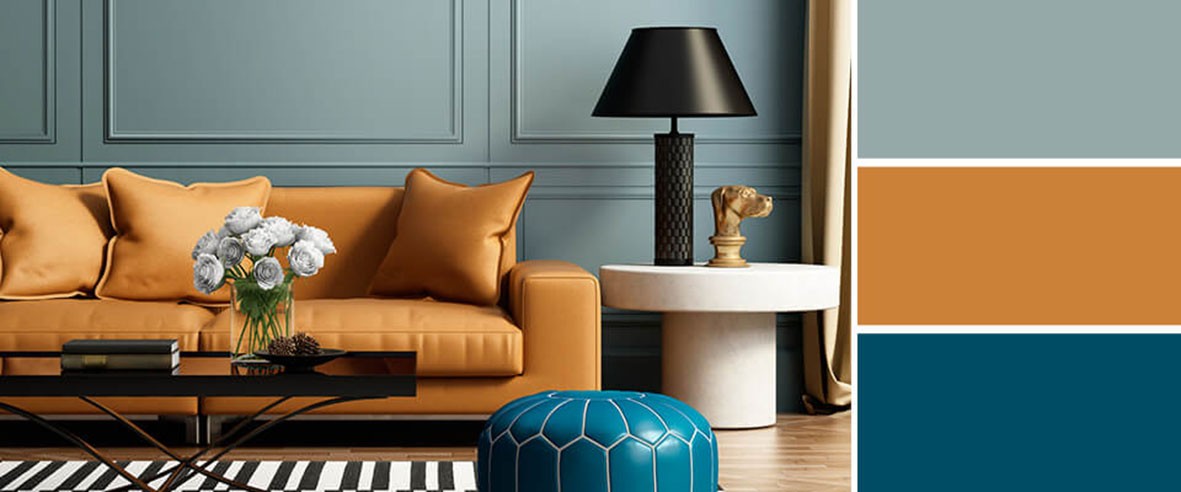 Contrasting colors are colors which, when combined, form a rich and bright accent that attracts attention.