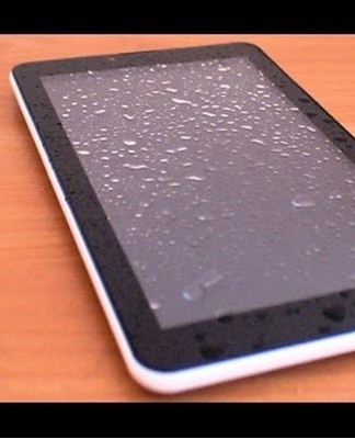 the tablet is wet