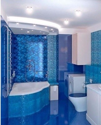 Before choosing a shade of blue, you must decide on the style of your future bathtub.